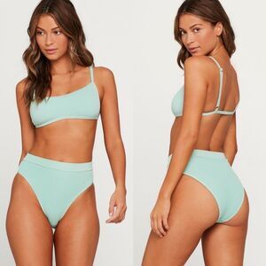 L*Space Swim Ribbed GEMMA Bikini Top